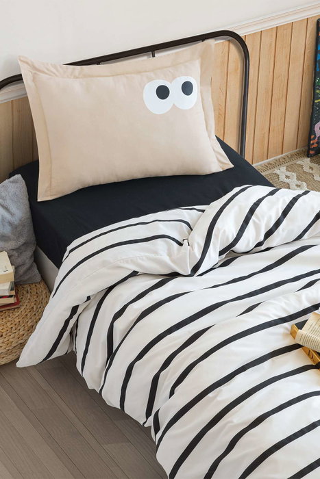 L'essentiel linge de maison Funny - Brown Juego de funda de edredón individual L'essentiel linge de maison Funny - Brown Juego de funda de edredón individual